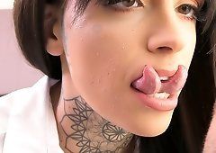 best of Chastity dildo pierced chain lock clit Ass floor nipples orgasm