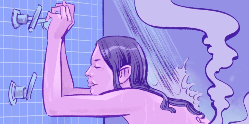 Illustrated shower sex stories