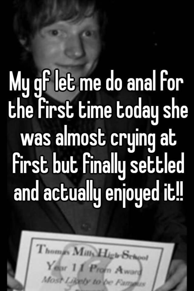 best of From anal time Crying first