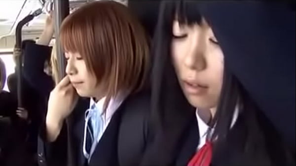 Asian schoolgirls train watch part2