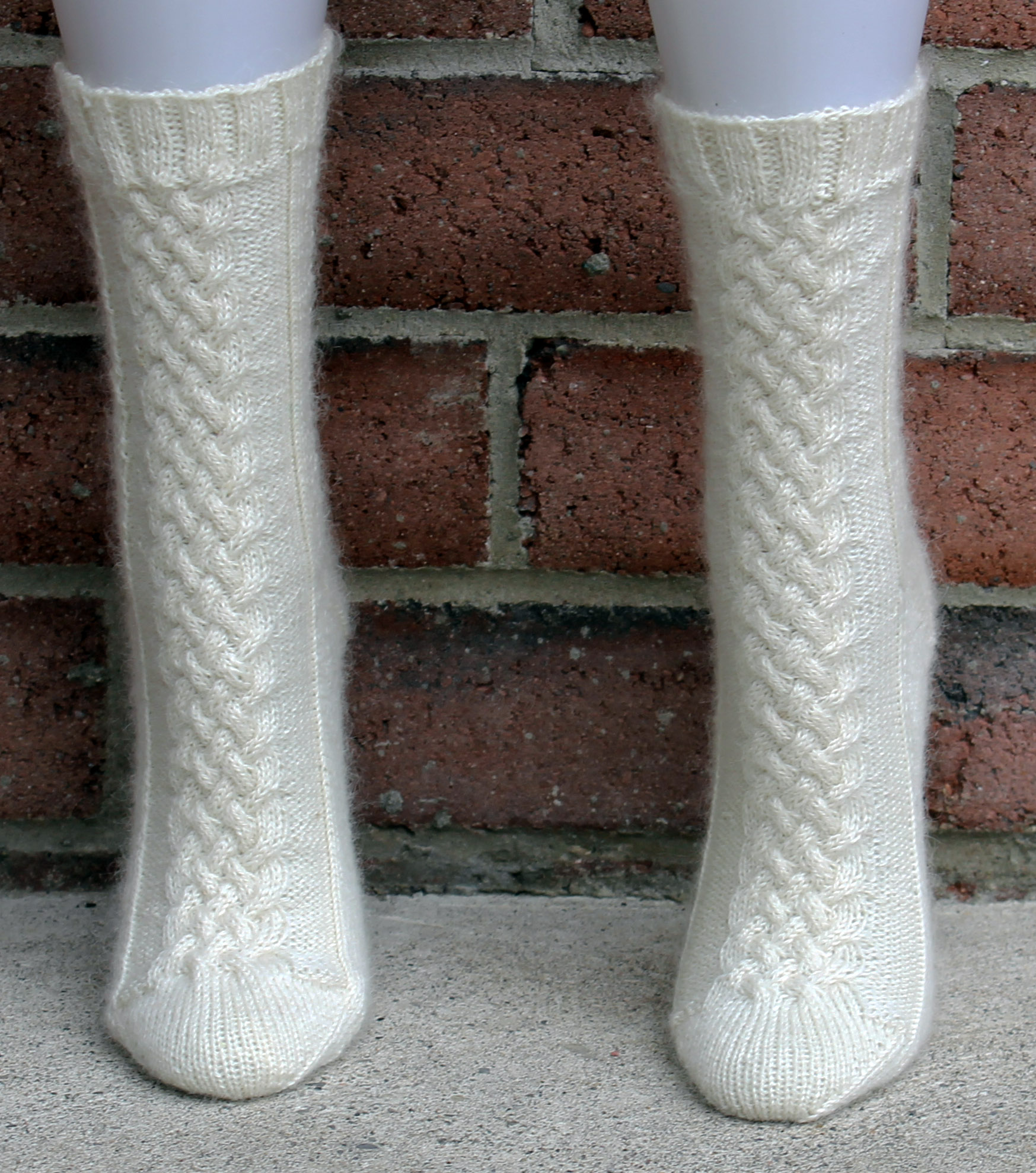 Fingering chunky sweater knit socks